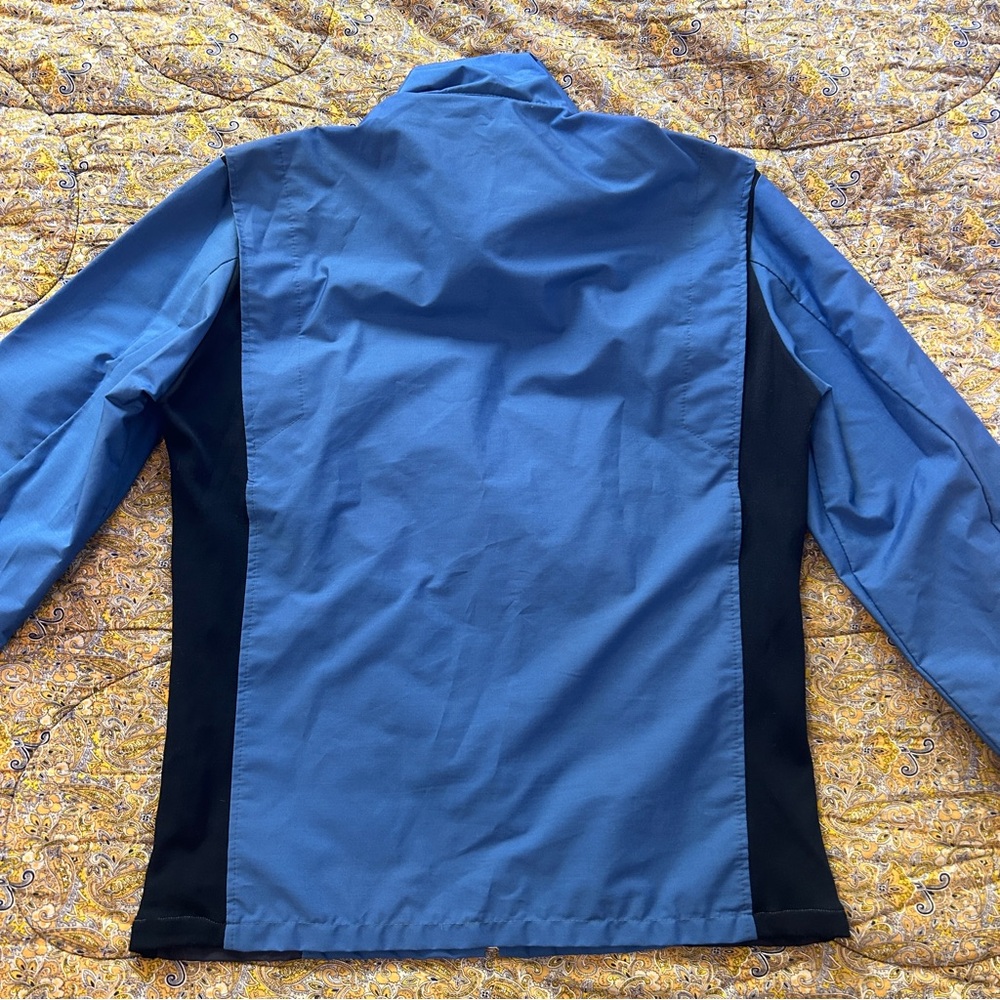 Vintage 70s 80s Tenson Sweden Blue & Navy Zip Windbreaker Streetwear Jacket - Picture 4 of 16